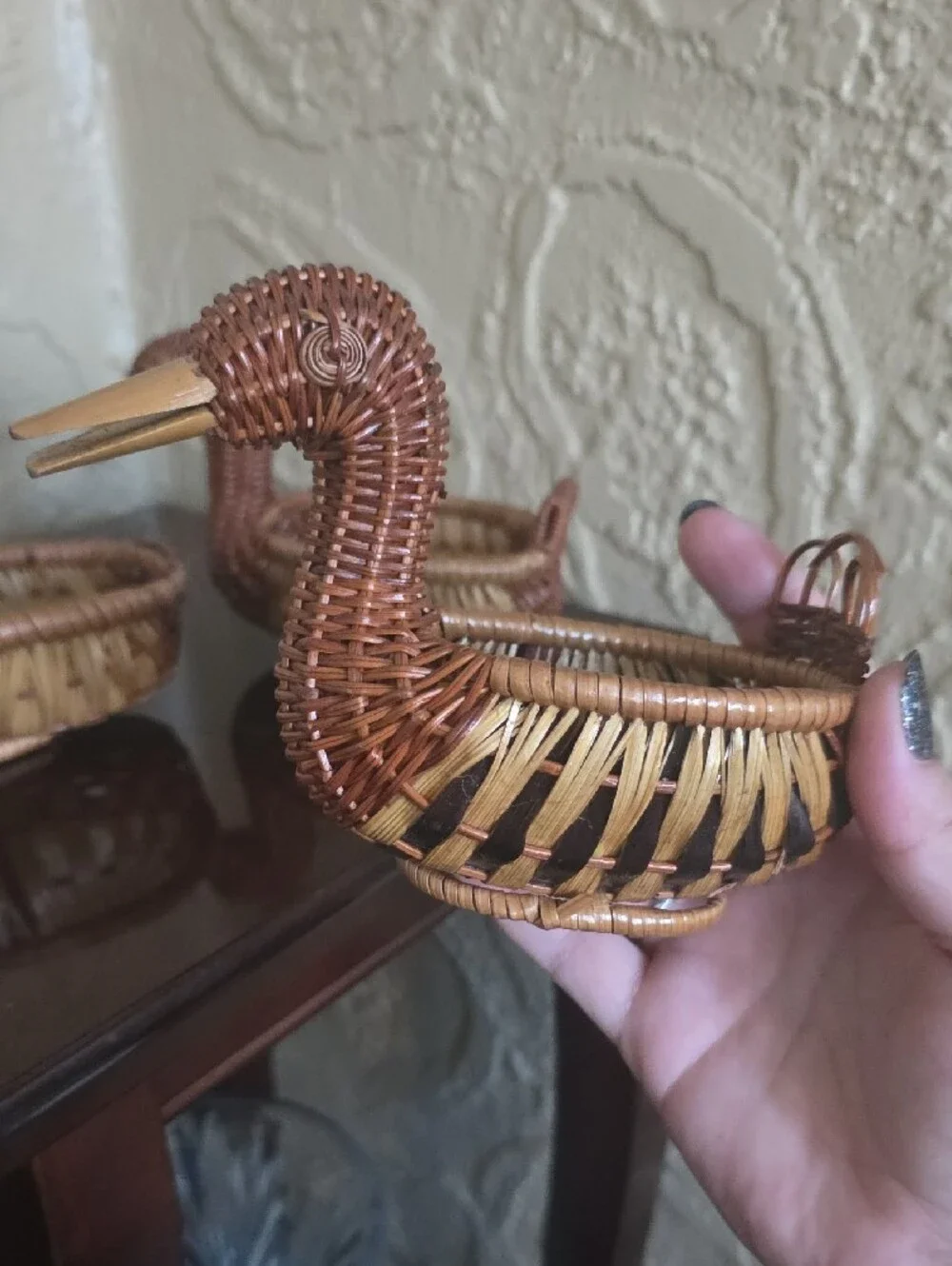 Handwoven Brown & Tan Duck Basket Set - Home Accents